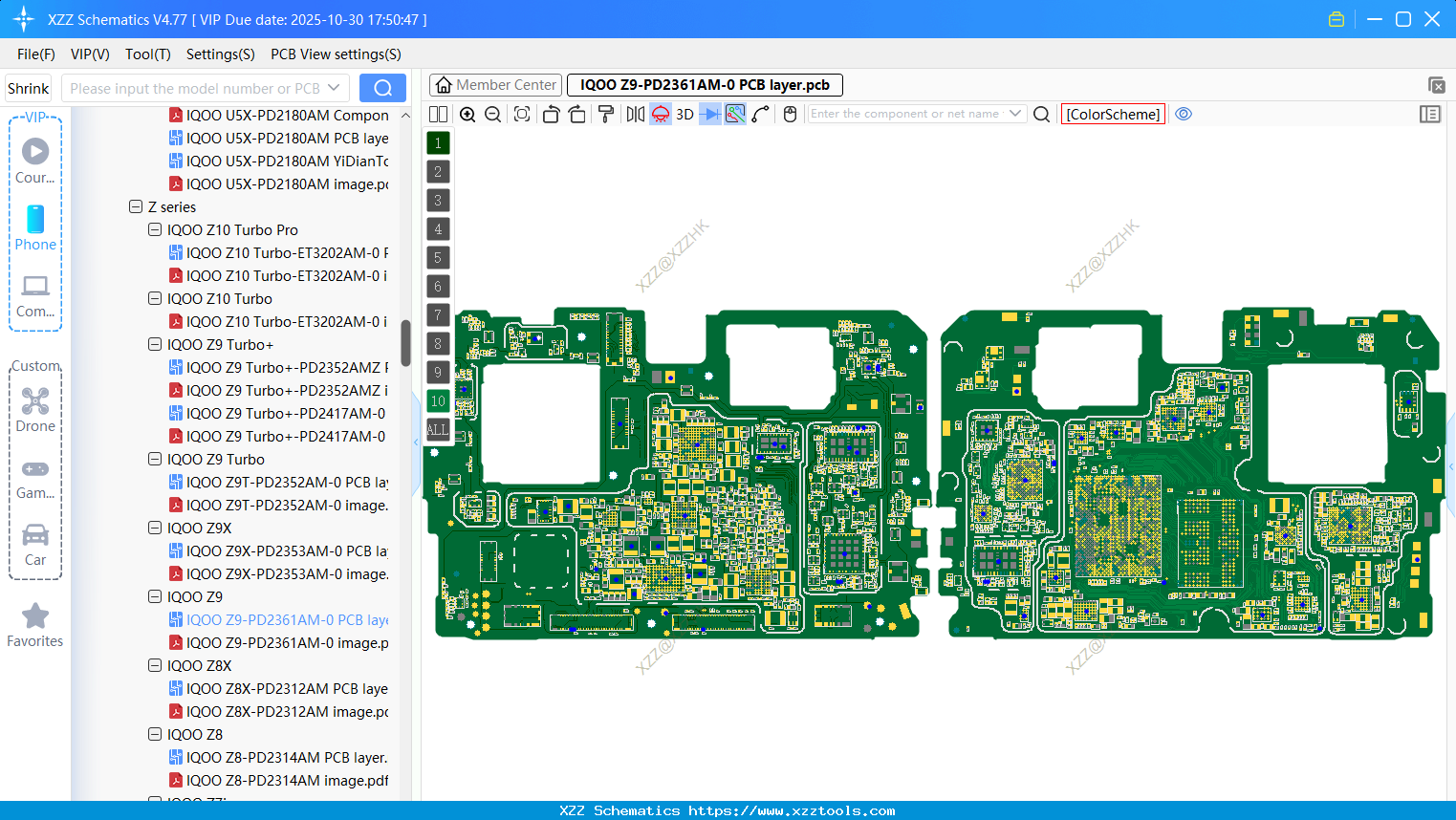VIVO IQOO Z9-PD2361AM-0 PCB Layer